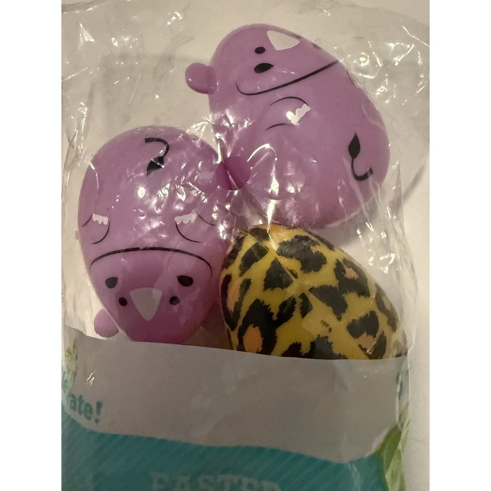 Easter Eggs Plastic Animal Characters Qty 18 (6 Medium & 12 small)